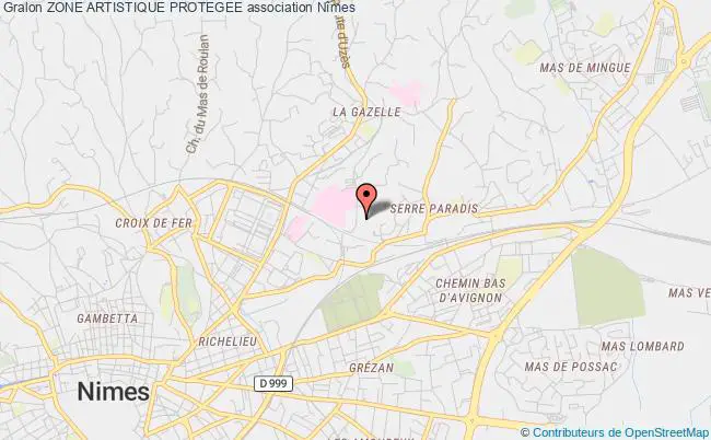 plan association Zone Artistique Protegee Nîmes