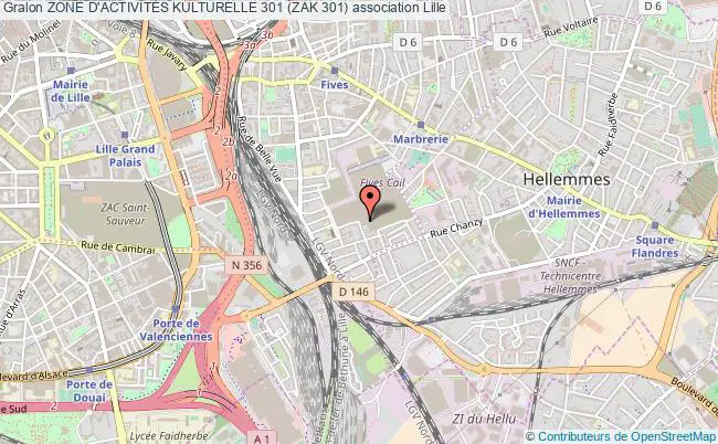 plan association Zone D'activitÉs Kulturelle 301 (zak 301) Lille