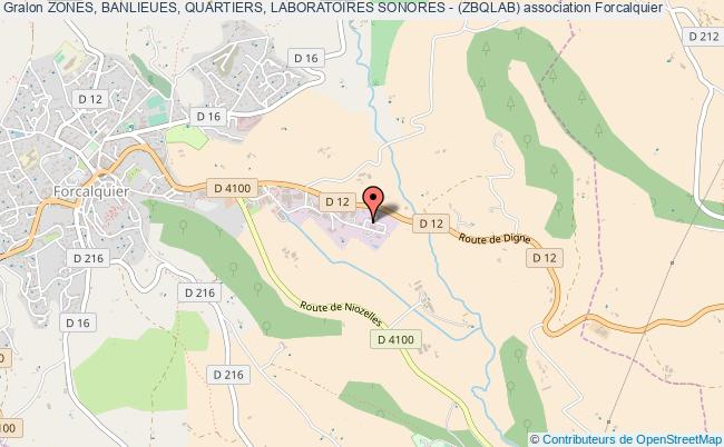 plan association Zones, Banlieues, Quartiers, Laboratoires Sonores - (zbqlab) Forcalquier