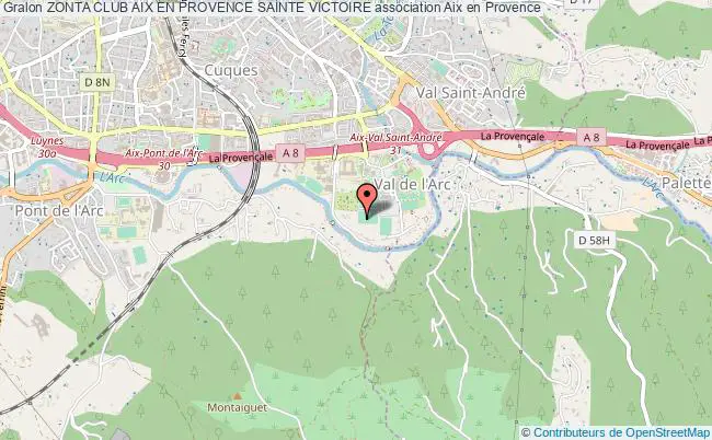 plan association Zonta Club Aix En Provence Sainte Victoire Aix-en-Provence