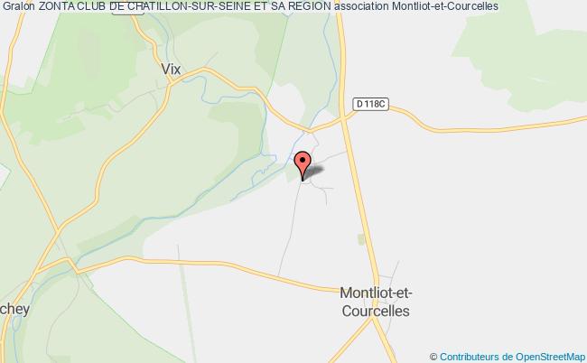 plan association Zonta Club De Chatillon-sur-seine Et Sa Region Montliot-et-Courcelles