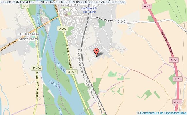 plan association Zonta Club De Nevers Et Region La    Charité-sur-Loire