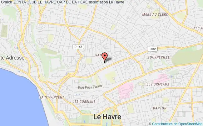plan association Zonta Club Le Havre Cap De La Heve Le    Havre