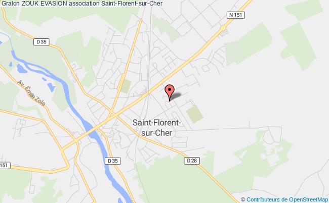 plan association Zouk Evasion Saint-Florent-sur-Cher