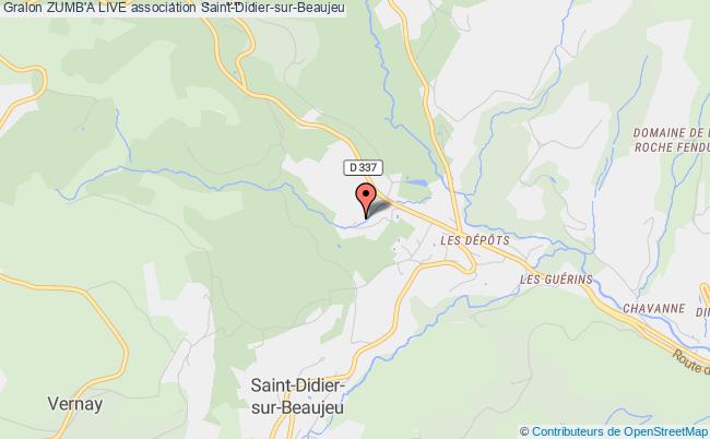 plan association Zumb'a Live Saint-Didier-sur-Beaujeu