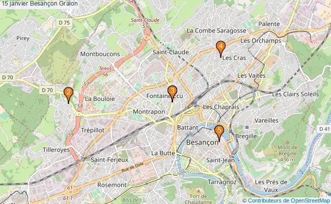 plan 15 janvier Besançon Associations 15 janvier Besançon : 5 associations