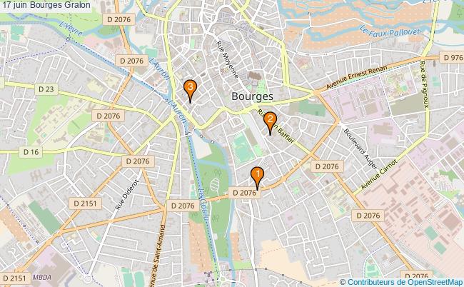plan 17 juin Bourges Associations 17 juin Bourges : 3 associations