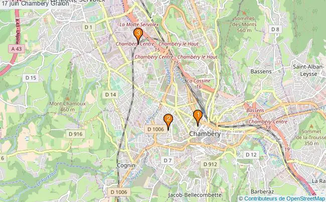 plan 17 juin Chambéry Associations 17 juin Chambéry : 3 associations