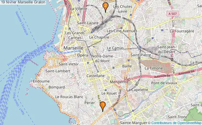 plan 19 février Marseille Associations 19 février Marseille : 2 associations