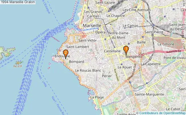 plan 1994 Marseille Associations 1994 Marseille : 2 associations