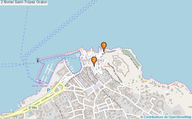 plan 2 février Saint-Tropez Associations 2 février Saint-Tropez : 2 associations