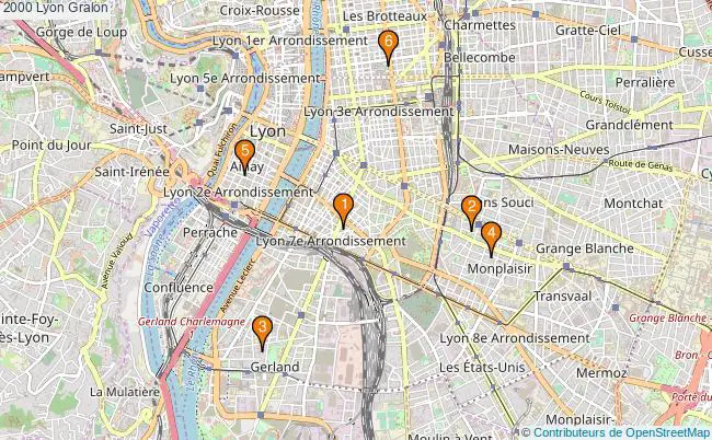 plan 2000 Lyon Associations 2000 Lyon : 8 associations