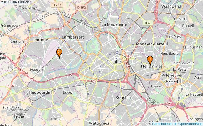 plan 2003 Lille Associations 2003 Lille : 4 associations
