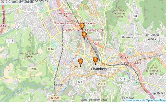 plan 2012 Chambéry Associations 2012 Chambéry : 4 associations