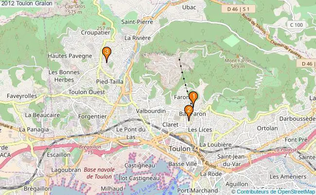 plan 2012 Toulon Associations 2012 Toulon : 3 associations