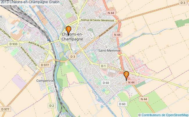 plan 2013 Châlons-en-Champagne Associations 2013 Châlons-en-Champagne : 1 associations