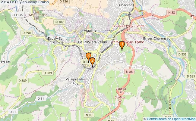 plan 2014 Le Puy-en-Velay Associations 2014 Le Puy-en-Velay : 3 associations