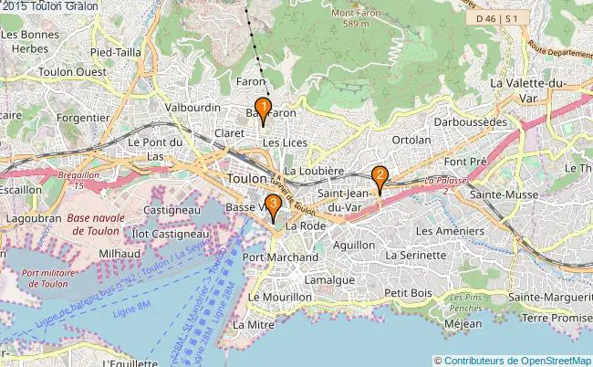plan 2015 Toulon Associations 2015 Toulon : 3 associations