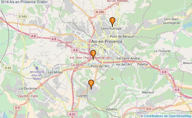 plan 2016 Aix en Provence Associations 2016 Aix en Provence : 3 associations