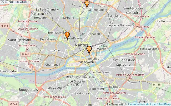 plan 2017 Nantes Associations 2017 Nantes : 32 associations