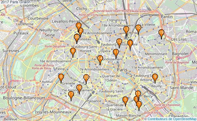 plan 2017 Paris Associations 2017 Paris : 524 associations