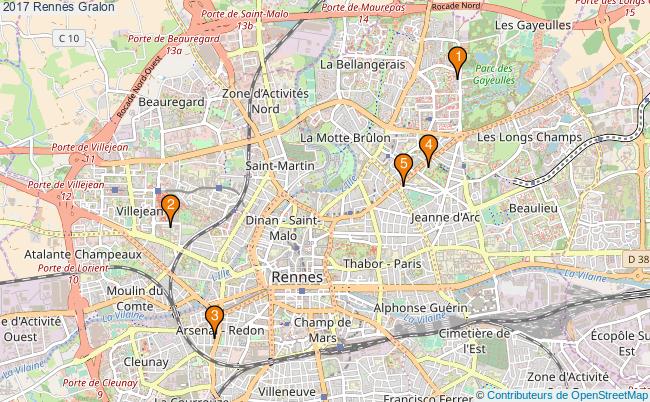 plan 2017 Rennes Associations 2017 Rennes : 5 associations