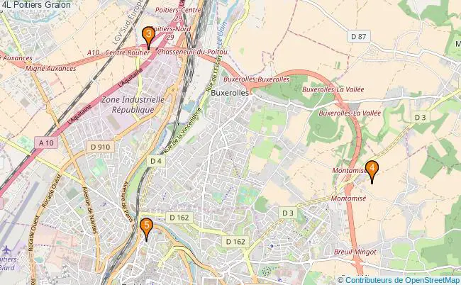 plan 4L Poitiers Associations 4L Poitiers : 6 associations
