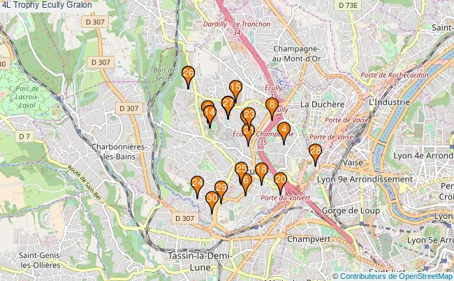 plan 4L Trophy Ecully Associations 4L Trophy Ecully : 30 associations