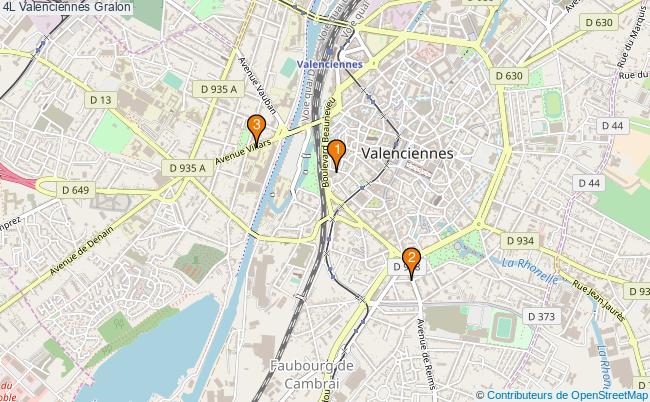 plan 4L Valenciennes Associations 4L Valenciennes : 3 associations