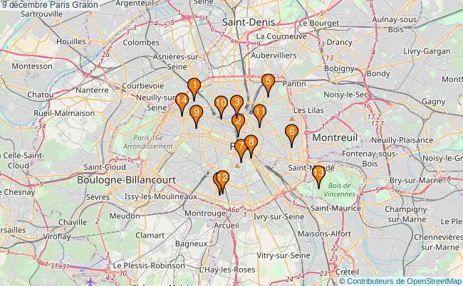 plan 9 décembre Paris Associations 9 décembre Paris : 17 associations