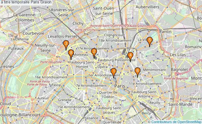 plan à titre temporaire Paris Associations à titre temporaire Paris : 8 associations