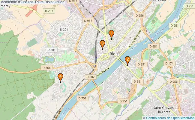 plan Académie d'Orléans-Tours Blois Associations académie d'Orléans-Tours Blois : 4 associations