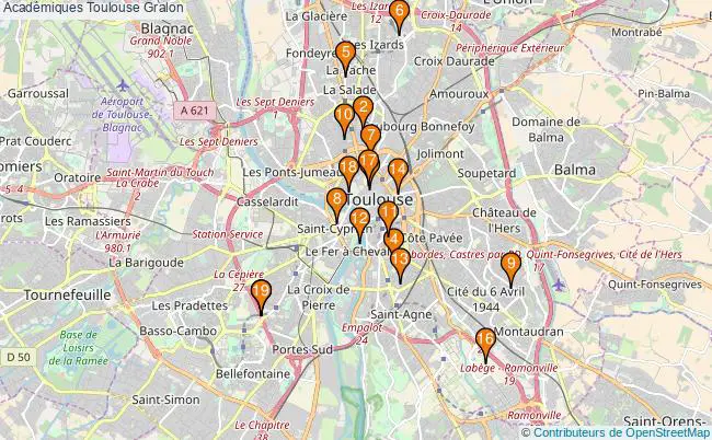 plan Académiques Toulouse Associations Académiques Toulouse : 22 associations