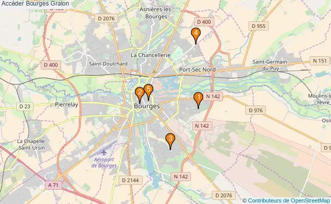 plan Accéder Bourges Associations Accéder Bourges : 5 associations