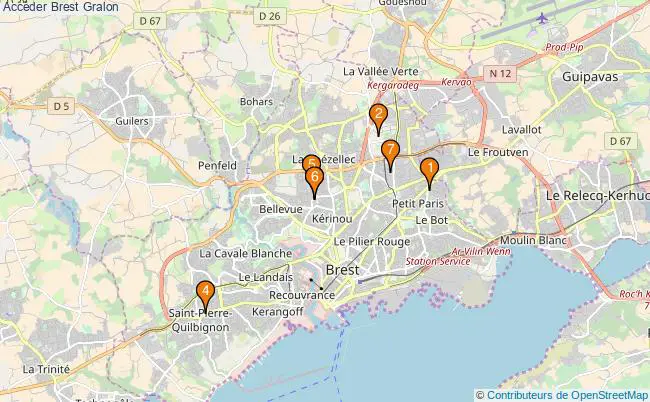 plan Accéder Brest Associations Accéder Brest : 8 associations