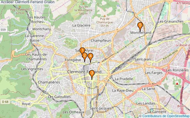 plan Accéder Clermont-Ferrand Associations Accéder Clermont-Ferrand : 6 associations