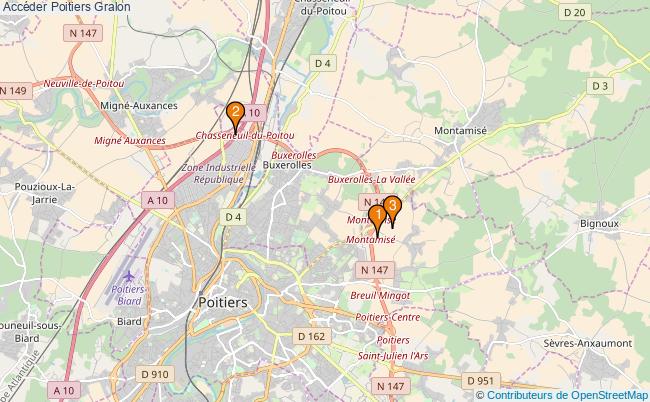 plan Accéder Poitiers Associations Accéder Poitiers : 5 associations