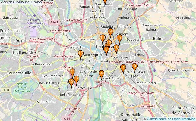 plan Accéder Toulouse Associations Accéder Toulouse : 25 associations