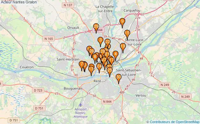 plan Acteur Nantes Associations Acteur Nantes : 44 associations