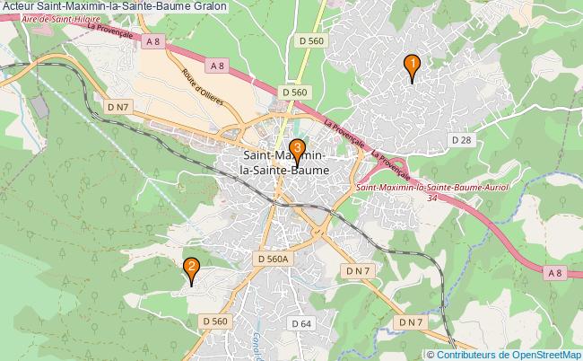 plan Acteur Saint-Maximin-la-Sainte-Baume Associations Acteur Saint-Maximin-la-Sainte-Baume : 3 associations