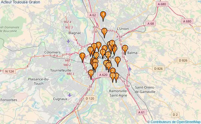 plan Acteur Toulouse Associations Acteur Toulouse : 50 associations