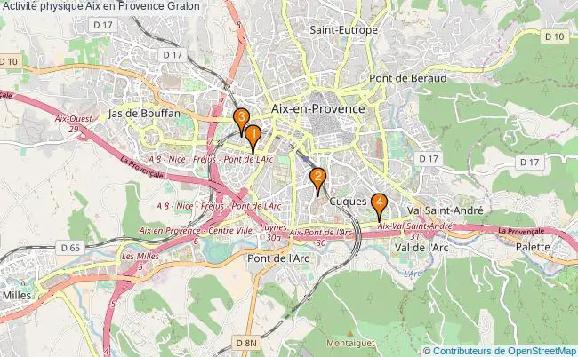 plan Activité physique Aix en Provence Associations activité physique Aix en Provence : 6 associations