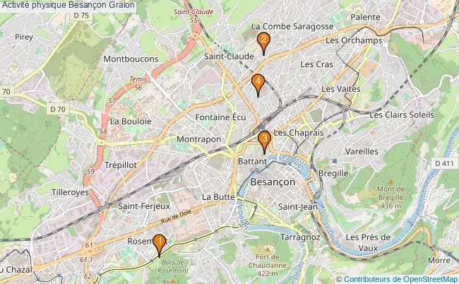 plan Activité physique Besançon Associations activité physique Besançon : 4 associations