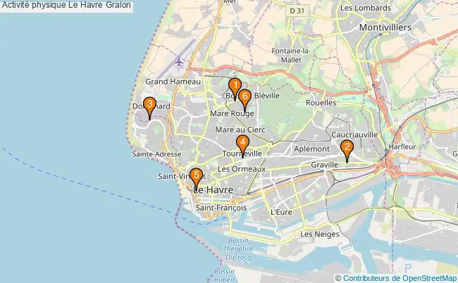 plan Activité physique Le Havre Associations activité physique Le Havre : 7 associations