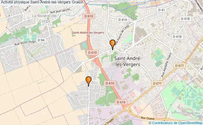 plan Activité physique Saint-André-les-Vergers Associations activité physique Saint-André-les-Vergers : 4 associations
