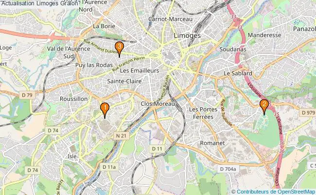plan Actualisation Limoges Associations actualisation Limoges : 2 associations