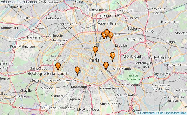 plan Adduction Paris Associations adduction Paris : 10 associations