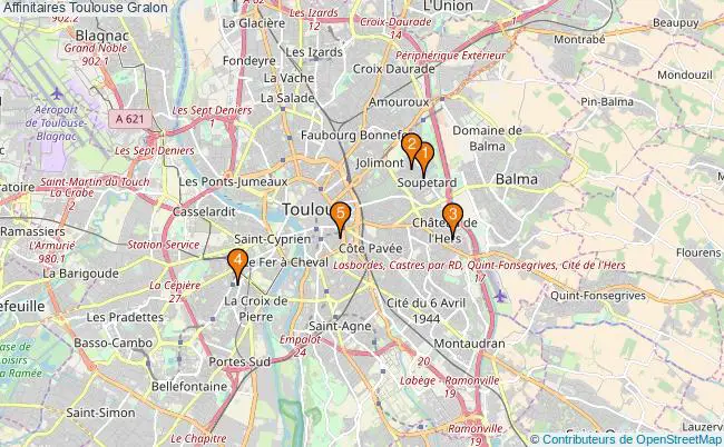 plan Affinitaires Toulouse Associations affinitaires Toulouse : 6 associations
