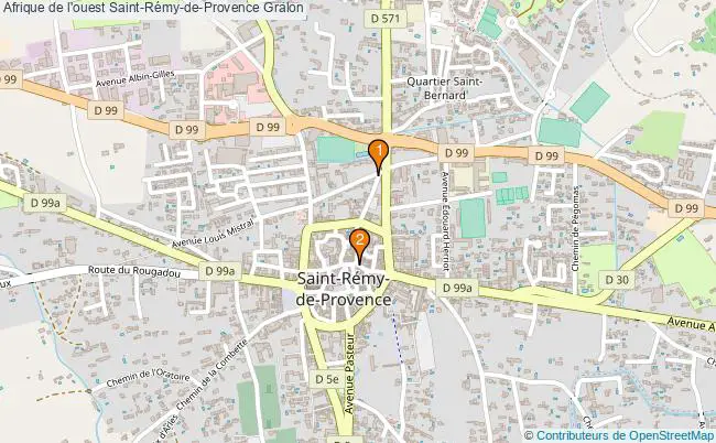 plan Afrique de l'ouest Saint-Rémy-de-Provence Associations Afrique de l'ouest Saint-Rémy-de-Provence : 2 associations