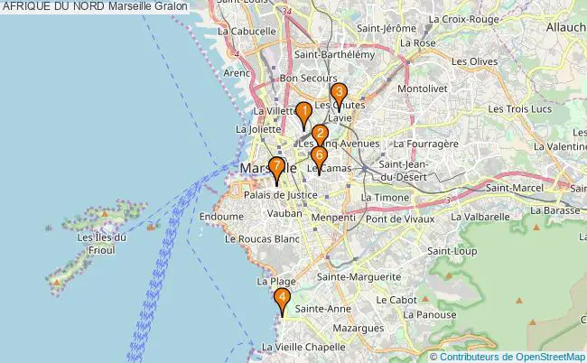 plan AFRIQUE DU NORD Marseille Associations AFRIQUE DU NORD Marseille : 8 associations